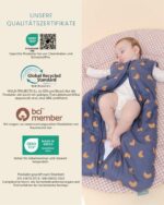 molis & co Baby Schlafsack 2.5 TOG – Ganzjahres Babyschlafsack aus Bio-Baumwolle für 6–18 Monate – Bild 7