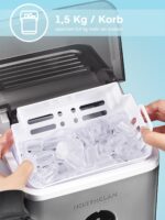 NORTHCLAN Eiswürfelmaschine 14kg – 9 Eiswürfel in 6 Min, leise & energieeffizient – Bild 4