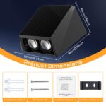 Quntis Solar Wandleuchte 4er Set IP65 – 13 Modi Solarlampen für Garten & Terrasse – Bild 6