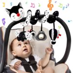 Funsland Activity Spirale mit Musik – Kontrastreiches Hänge-Spielzeug für Neugeborene 0–12 Monate