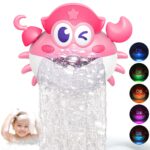 iKidiki Seifenblasenkrabbe – LED-Badespielzeug mit Lichteffekten für Kinder ab 1 Jahr