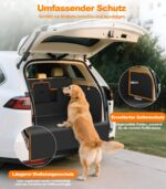 UPAWPIA Kofferraumschutz 185x115 cm – Wasserdichte Hundedecke mit Seitenschutz für SUV & PKW – Bild 5