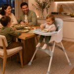 Baby Vivo 2in1 Kinderhochstuhl Oscar – Hochstuhl & Stuhl in Türkis für Babys & Kleinkinder – Bild 8