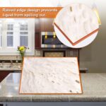 ACXFOND 6er Set Silikon-Dehydrator-Matten mit Rand – Antihaft-Frucht-Leder-Tabletts für Dörrer – Bild 3