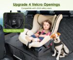 pecute Hundedecke Auto 146×136 cm – Rückbanksitzer mit Seitenschutz & Sichtfenster – Bild 3