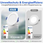 JESLED LED Einbaustrahler 230V 6er Set – 5W Dimmbar 3CCT 770LM IP54 für Bad & Küche – Bild 7