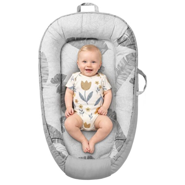 URMYWO Babynestchen 90x50 cm – Handmade Kokon aus 100% Baumwolle für Neugeborene