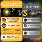 2er Set Solar Gartenleuchten mit 120 LED & 8 Leuchtmodi – Wasserdichte Außenbeleuchtung für Garten & Terrasse – Bild 3