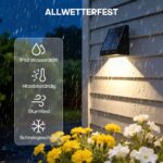 Soiarllt Solar-Wandleuchte mit Radar-Bewegungsmelder IP65 – 1800mAh Akku, 20-24h Laufzeit – Bild 7