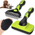 YSYONBOE Hundebürste & Katzenbürste 3er-Set – Professionelle Fellpflege für Kurz- & Langhaar