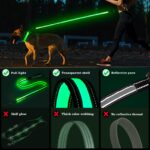PZRLit LED-Hundeleine 1.2 m mit 7 Leuchtmodi – USB-C Hundeleine für Nachtsicherheit – Bild 5