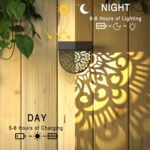 Lifeel Solarleuchten 6er Set – Dekorative LED Gartenlampen mit Mandala-Muster für aussen – Bild 6