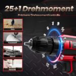 FAHEFANA 20V Akkuschrauber Set mit 2x 2000mAh Akkus – 42Nm Bohrschrauber für DIY & Reparatur – Bild 6