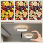 Kuwork LED Deckenleuchte Rund 20cm, 18W 4000K – Moderne Beleuchtung für kleine Räume – Bild 5