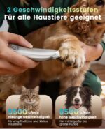 oneisall Pfotentrimmer für Hunde & Katzen mit LED-Licht – Kabellos & Ultra-Leise – Bild 3