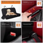 UIHOL Hundedecke Auto Rückbank – Wasserdicht & Kratzfest mit Sicherheitsgurten für PKW – Bild 6