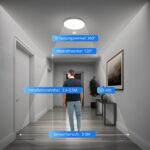 Combuh LED-Deckenleuchte 29,5 cm mit Bewegungsmelder – 18W Kaltweiß IP56 für Innen – Bild 4