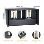 Klighten 18W LED-Wandleuchte mit G9 Lampe 3000K – Wasserdicht IP54 für Innen & Aussen – Bild 2