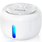 SIBAYS Katzenbrunnen 3.5L mit Ultraleise Pumpe & LED-Anzeige – Intelligenter Trinkbrunnen für Katzen & Hunde