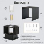 Lureshine 2er Set Wandleuchte mit G9 LED – Warmweiss 3000K, verstellbar für Innen & Aussen – Bild 6