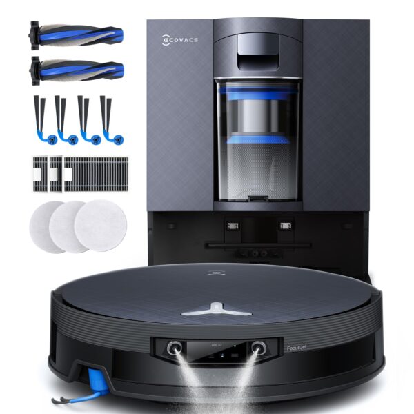 ECOVACS DEEBOT X12 OMNICYCLONE Saugroboter mit Wischfunktion – 22.000 Pa & FocusJet