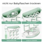 Momcozy Babyflaschen Trockenständer – Vertikaler Flaschenhalter für 18 Flaschen mit Reise-Set – Bild 6