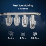 Antarctic Star Pro-Grade Eiswürfelbereiter – 8 Würfel in 6 Minuten, selbstreinigend – Bild 4