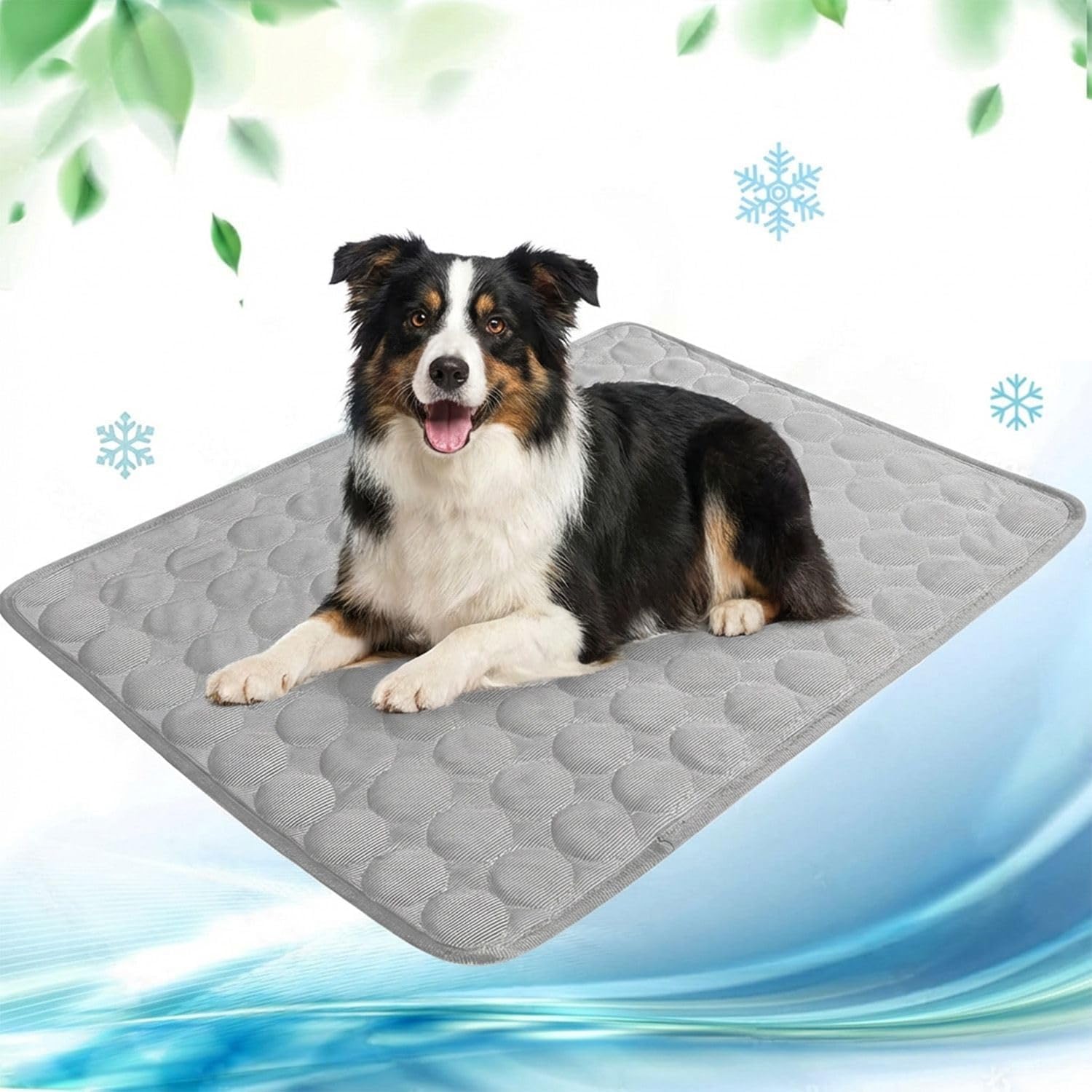 Baopinlady Selbstkühlende Hundematte XL 70x100 cm – Waschbare Kühldecke für Hunde & Katzen