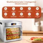 Dörrautomat Edelstahl mit 8 Tabletts – Temperaturbereich 35–90°C für Obst, Gemüse & Fleisch – Bild 6