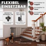Heimfleiss Kaminschutzgitter Baby – Universaler Ofenschutz aus Stahl mit Sicherheitsverschluss – Bild 5