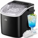 HOMCOM Eiswürfelmaschine 12 kg/24h – Selbstreinigender Ice Maker mit LCD-Display für Küche & Camping