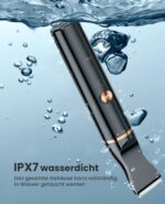 oneisall Pfotentrimmer für Hunde & Katzen mit 2 Messerkopf – IPX7 wasserdicht, leise & 2h Akkulaufzeit – Bild 7