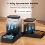 ZOMISIA Automatischer Futterspender 3L 2-in-1 – Schwerkraft Futterautomat für Katzen & Hunde – Bild 2