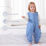 ToyaTec Baby Schlafsack XL mit Füssen 2,5 Tog – Bambusrayon Schlafdecke für Winter – Bild 9