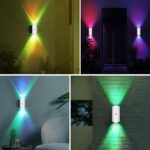 Viviheyday LED-Wandleuchte mit Bewegungsmelder & RGB – Intelligente Akku-Lampe 2er Set – Bild 5