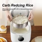 Akureo Low Carb Reiskocher 3L Digital – Zuckerarmreis mit 5 Funktionen & Timer – Bild 4