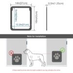NAMSAN Haustierklappe mit Magnetverschluss – Automatisches Schliessen für Hunde & Katzen – Bild 3