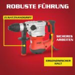 Hecht Bohrhammer 1500 W mit 6 J & SDS Plus – Profiwerkzeug für Beton & Stein – Bild 8
