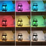 Collasis Solar-Campinglaterne mit 10 RGB-Farben & Type-C Aufladung – IP54 Wasserdicht für Garten & Terrasse – Bild 4