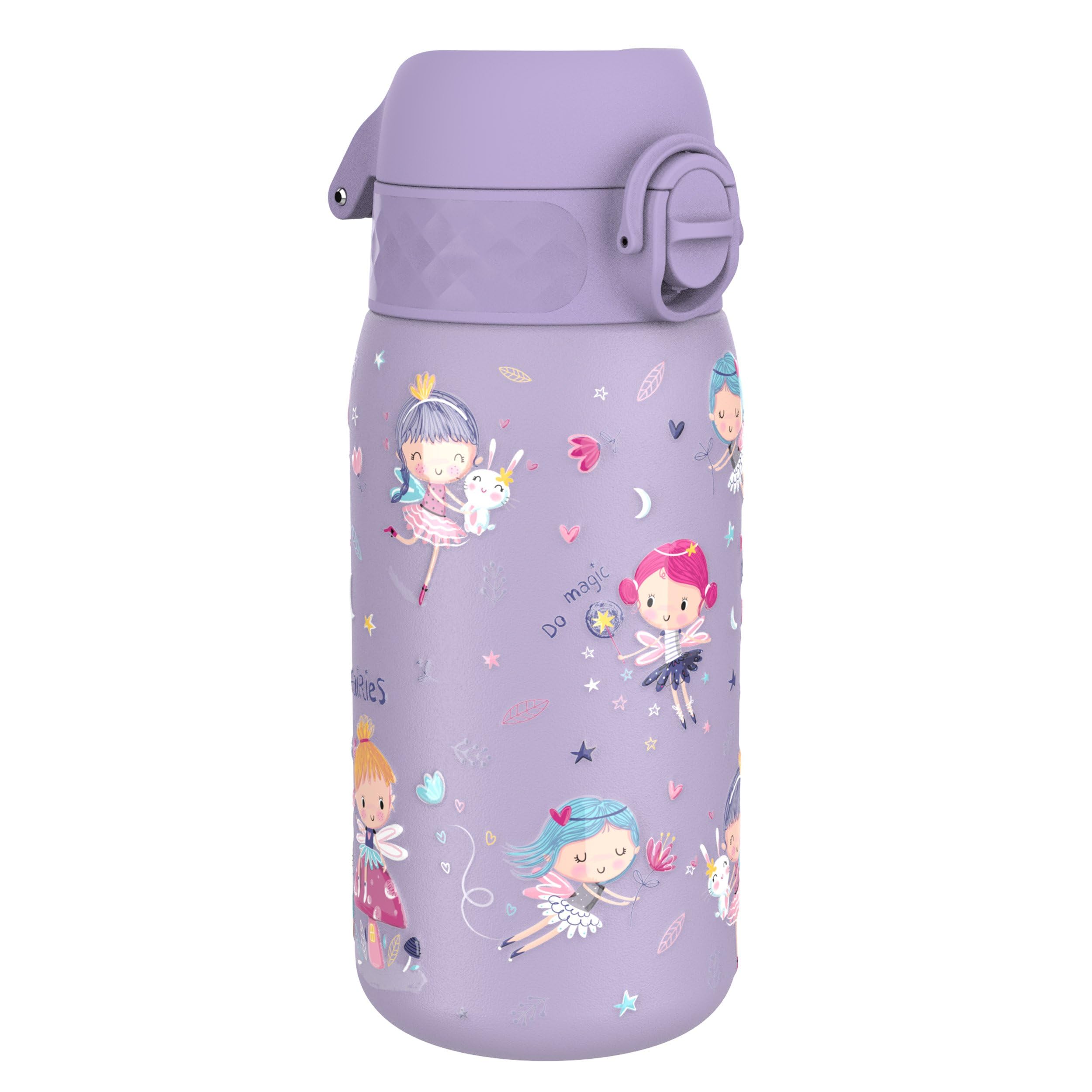 ion8 Kinder Trinkflasche 400ml Edelstahl – Auslaufsicher mit Einhandöffnung