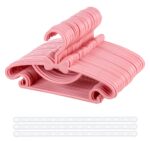 Homewit 40er Set Kinderkleiderbügel 29,5 cm Rosa mit Schmetterlingsdesign – Rutschfest & Platzsparend