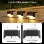 Fohil Solar-Treppenleuchten 16er Set – LED Außenbeleuchtung für Treppen & Balkon – Bild 3