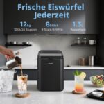 Comfee Eiswürfelmaschine 12 kg/24h mit Selbstreinigung – Bullet Ice Maker kompakt – Bild 3