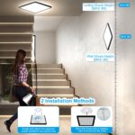 RDGOOD 24W LED Deckenleuchte mit Bewegungsmelder & Fernbedienung – 2400 Lumen für Bad, Garage, Flur – Bild 8