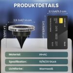 Solpex Solar-Bodenleuchten 10er Set – IP65 Wegeleuchten Warmweiß für Aussen – Bild 4