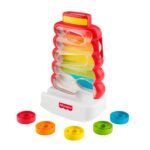 Fisher-Price Drop Through Rock-a-Stack – Motorik-Spielzeug für Babys ab 9 Monaten