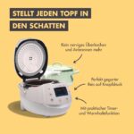 Reishunger Digitaler Reiskocher Starter Set Grau – 12 Kochmodi mit Zubehör & 8 Reissorten – Bild 7