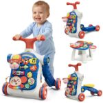HYES 5-in-1 Lauflernwagen mit Musik & abnehmbarem Spielboard – Lauflernhilfe für Babys