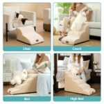 COZY KISS Hundetreppe 3-Stufen 40cm – Gelenkschonende Rampe für kleine Hunde – Bild 6