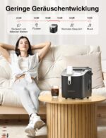 CROWNFUL Eiswürfelmaschine tragbar – 9 Eiswürfel in 6 Minuten, 12 kg/24h – Bild 7